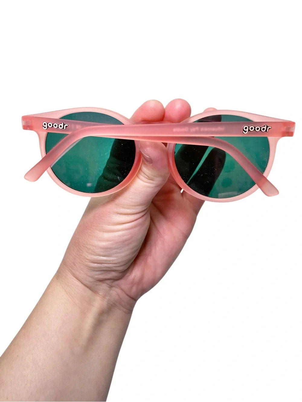 Goodr CIRCLE G INFLUENCERS PAY DOUBLE Sunglasses - Light Pink - Picture 2 of 8